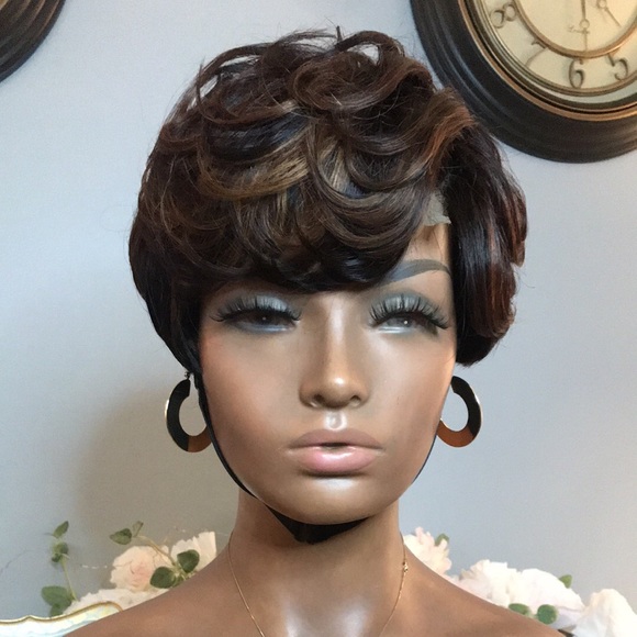 Human Hair Pixie Cut Wig - Picture 1 of 5